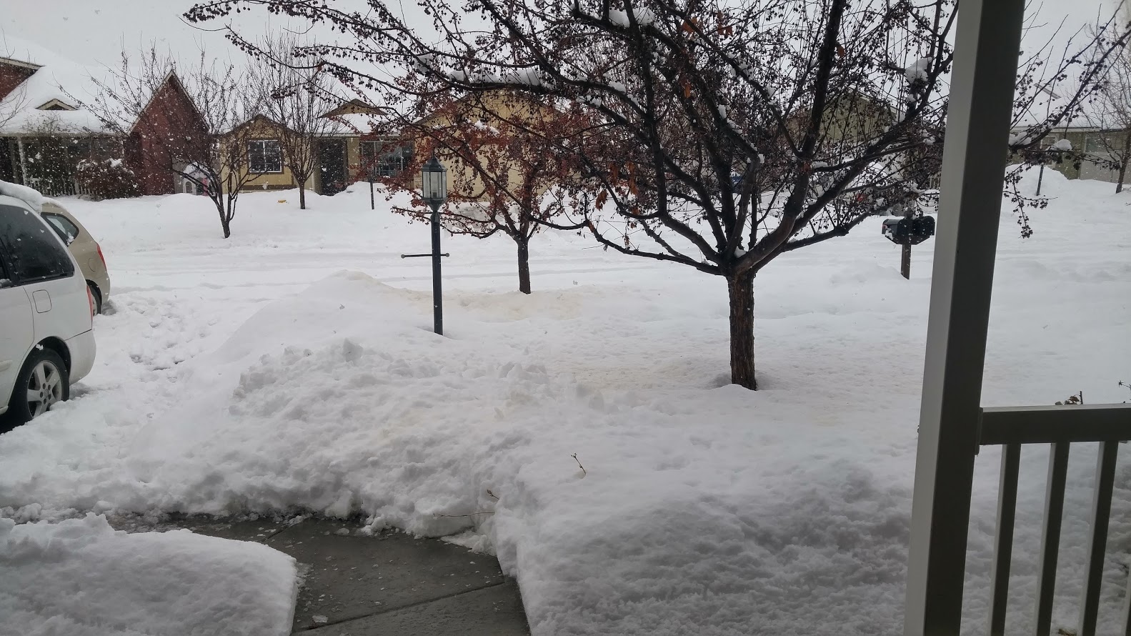 View from the front door of an Idaho home